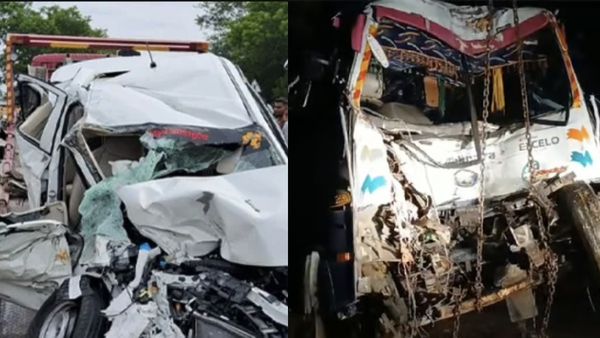 உளுந்தூர்பேட்டையில் கண் அயர்ந்த டிரைவர்.. நேரா மரத்தில் மோதிய வேன்.. 6 பேர் நசுங்கி பலி.. பலர் காயம்