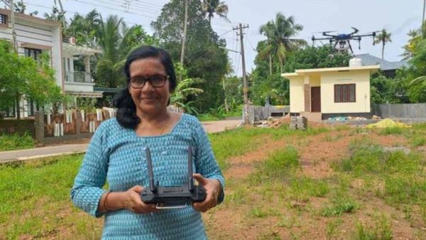 கேரளாவின் முதல் அக்ரி ட்ரோன் பைலட்! ஒரு மகன் படிப்பது போலந்து, இன்னொரு மகன் கனடா!