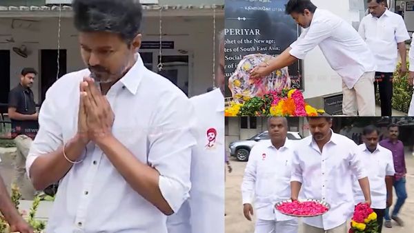 கட்சி அறிவிப்புக்கு பின் முதல் பொது நிகழ்ச்சி.. பெரியார் சிலைக்கு தவெக விஜய் நேரில் மரியாதை!