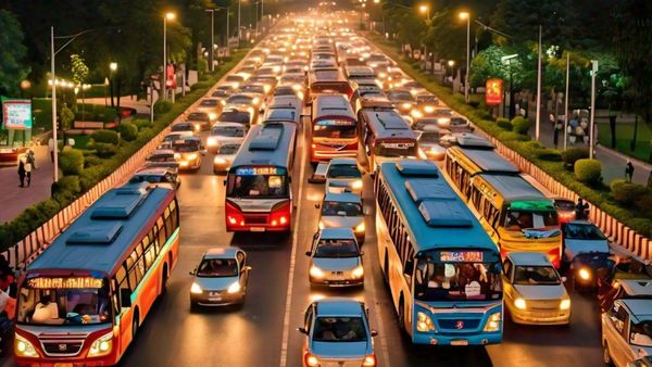 டிராஃபிக்ல அப்படித்தான் தம்பி போகணும்..ஏடாகூடமாக ஓட்டி.. மாட்டிக்கொண்ட பெங்களூர் பேருந்து ஓட்டுநர்