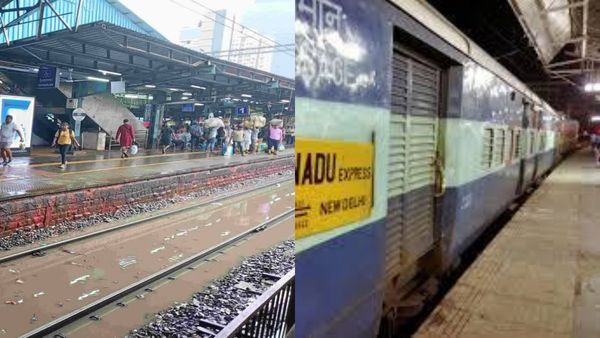 பேசின் பிரிட்ஜில் வடிந்த வெள்ளம்.. சென்ட்ரலுக்கு தடையின்றி வரும் ரயில்கள்! பயணிகள் நிம்மதி