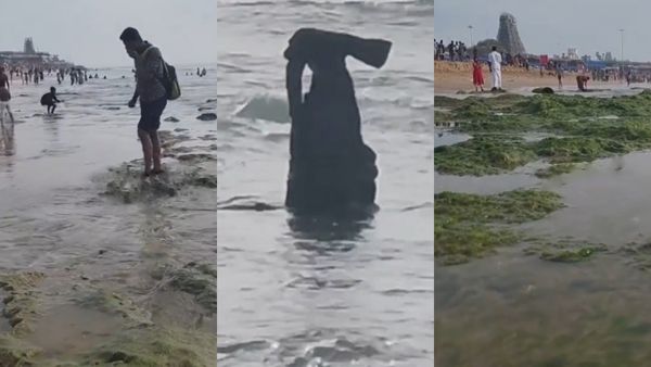 புரட்டாசி பவுர்ணமி! திருச்செந்தூரில் உள்வாங்கிய கடல்! கையில்ஆயுதத்துடன் தெரிந்த உருவம்! பரபரப்பு!