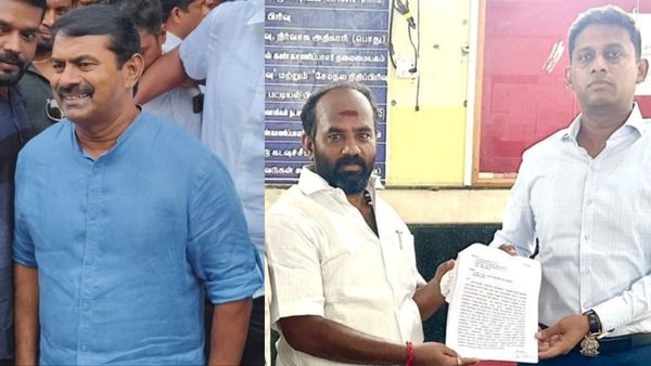 தமிழ்த் தாய் வாழ்த்தை அவமதித்த சீமான் மீது தேசதுரோக வழக்கு போடுங்க.. திருச்சி எஸ்பியிடம் வக்கீல் மனு