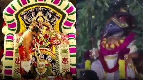 குலுங்கியது குலசை.. மக்கள் வெள்ளத்தில் மகிஷாசூரனை வதம் செய்த முத்தாரம்மன்! காணக் கண்கோடி வேண்டும்!