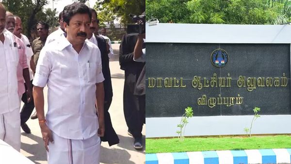 விழுப்புரம் ஆட்சியர் அலுவலகம் முன் வெயிலில்! துண்டை விரித்து தர்ணாவில் ஈடுபட்ட சி.வி.சண்முகம் கைது