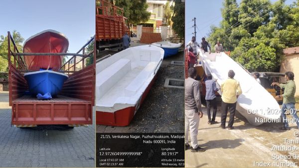 சென்னையின் தாழ்வான பகுதிகளுக்கு வந்திறங்கிய புத்தம் புதிய படகுகள்.. மாநகராட்சி நடவடிக்கை