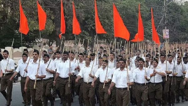 வெள்ளை தொப்பி, காக்கி பேண்ட்.. தமிழகத்தில் ஆர்எஸ்எஸ் பேரணி.. சென்னையில் மத்திய அமைச்சர் பங்கேற்பு