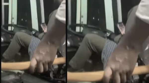 அரசு பஸ் டிரைவரின் ஒரு கையில் ஸ்டியரிங்.. மறு கையில் பாருங்க.. கிட்ட நெருங்கிய விழித்த விழுப்புரம்