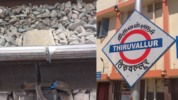 திருவள்ளூர் அருகே திடீர் பதற்றம்-தண்டவாளத்தில் விரிசல்- பொன்னேரியில் காத்திருந்த எக்ஸ்பிரஸ் ரயில்கள்