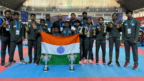 சர்வதேச கிக்பாக்சிங் போட்டியில் சாம்பியன் வென்ற தமிழக வீரர், வீராங்கனைகளுக்கு சென்னையில் வரவேற்பு