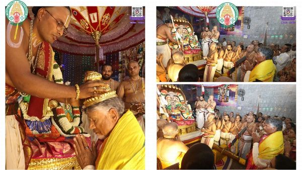 கருட கொடியேற்றத்துடன் தொடங்கிய திருப்பதி பிரம்மோற்சவம்! பெரிய சேஷ வாகனத்தில் மலையப்பர் உலா