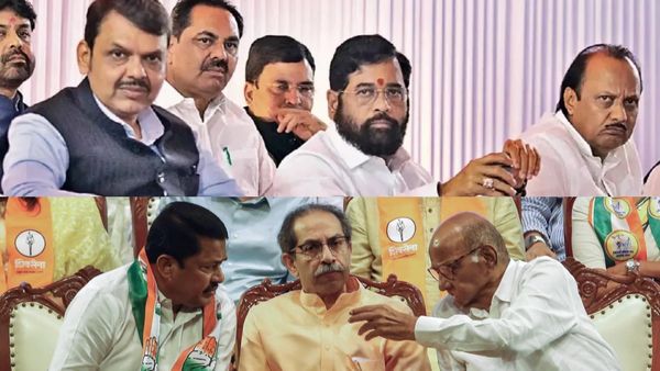 பாஜகவுக்கு ஷாக் கொடுக்கும் மகாராஷ்டிரா! காங்கிரஸுக்கும் நல்ல செய்தி இல்லை! சி வோட்டர்ஸ் எக்ஸிட் போல்