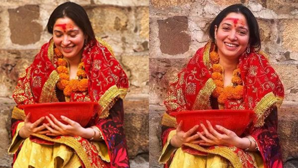 நெற்றியில் குங்குமம்.. கழுத்தில் மாலை.. காமாக்யா கோயிலுக்கு விசுக்னு ஓடிய தமன்னா.. காரணம் வேற போலயே