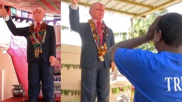 கமலாவை விடுங்க.. ட்ரம்ப் சிலைக்கு பால் அபிஷேகம் செய்து அசத்திய கிராம மக்கள்!