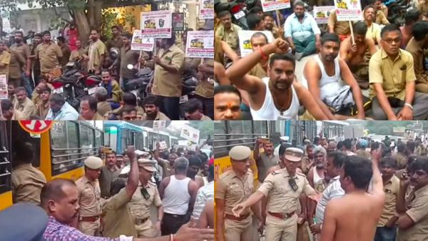 கோவையை திணறடித்த ஆட்டோ டிரைவர்கள்.. பைக் டாக்சிக்கு தடைகோரி சட்டையை கழற்றி செய்த சம்பவம்.. கைது