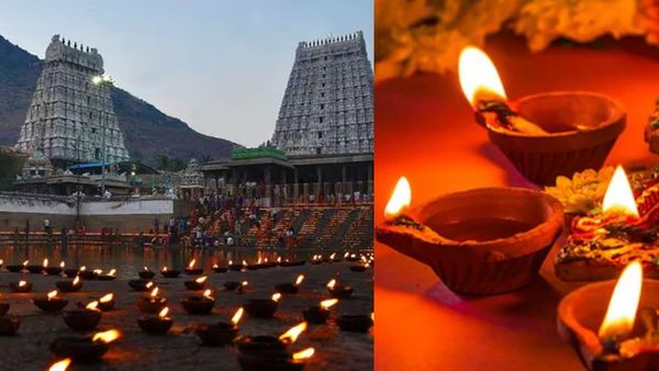பக்தர்களின் அரோகரா முழக்கத்திற்கு இடையில்.. திருவண்ணாமலையில் பரணி தீபம் ஏற்றம்!