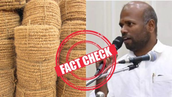  Fact Check: கோவையில் கயிறு ஏற்றுமதி ரூ.1000 கோடி குறைந்ததா? பாஜக நிர்வாகி குற்றச்சாட்டு உண்மையா?