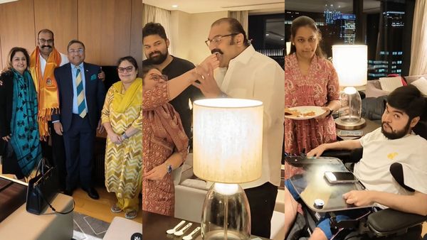 நெப்போலியன் மகன் பகிர்ந்த மகிழ்ச்சி செய்தி.. கேக் வெட்டி கொண்டாடிய அப்பா.. குவியும் வாழ்த்து 