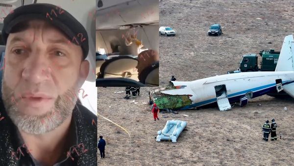 கஜகஸ்தான் விபத்து: கடைசி நொடி.. விமானத்தில் நடந்தது என்ன? பயணி எடுத்த திக் திக் வீடியோ