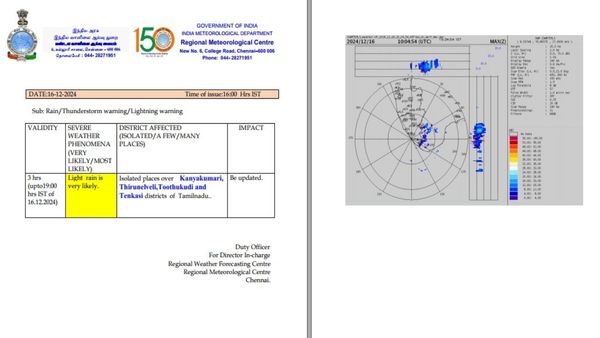 தென் மாவட்டங்களை இன்னும் விடல.. இன்று இரவு 7 மணிக்குள் ஒரு காட்டு காட்டப்போகும் மழை: வானிலை மையம்