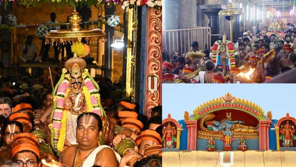 ஶ்ரீரங்கம் வைகுண்ட ஏகாதசி: பகல் பத்து உற்சவம்- அர்ஜூன மண்டபத்தில் எழுந்தருளிய நம்பெருமாள்!