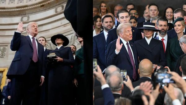 அம்மா சென்டிமென்ட்.. பதவியேற்பின்போது 2 பைபிள்களை டொனால்ட் டிரம்ப் பயன்படுத்தியது ஏன்? சுவாரசியம்