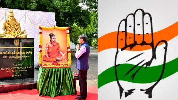 காவி உடை திருவள்ளுவர் படத்துக்கு ஆளுநர் ஆர்.என்.ரவி மரியாதை செலுத்துவதா? கொந்தளித்த காங்கிரஸ்