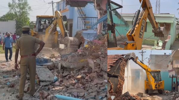 கிருஷ்ணகிரியில் காலையிலேயே ஜேசிபியுடன் அதிகாரிகள்.. குவிந்த போலீஸ்.. இடித்து தள்ளப்பட்ட 26 வீடுகள்