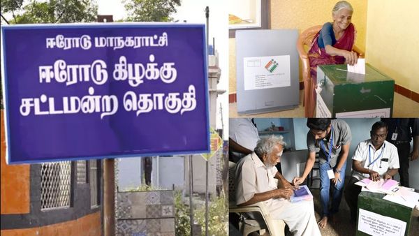 ஈரோடு கிழக்கு இடைத்தேர்தல்: வீடு வீடாக சென்று தபால் வாக்குகள் சேகரிப்பு- வாக்களித்த 95 வயது மூதாட்டி