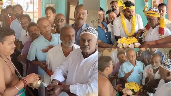 விநாயகர் கோவிலில் தரிசித்த இஸ்லாமியர்கள்.. பரிவட்டம் கட்டி மரியாதை செய்த பூசாரி.. நெகிழ்ந்த தஞ்சை