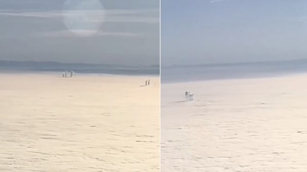 ஆச்சரியம் வானில்.. மேகங்கள் மீது தென்பட்ட உருவம்.. யாரந்த 3 பேர் யார்? ஏலியன்களா? வீடியோவில் அதிசயம்