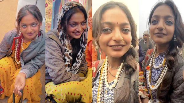 லுக்கு விட்டு கிக்கு ஏத்தும் காந்தக் கண்ணழகி.. கும்பமேளா கண்டறிந்த மோனலிசா! ஜொல்லும் நெட்டிசன்கள்!