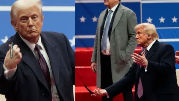 பேனாக்களை தூக்கி வீசிய டொனால்ட் டிரம்ப்.. கோப்புகளில் கையெழுத்திட்டபோது நடந்த சம்பவம்.. பின்னணி