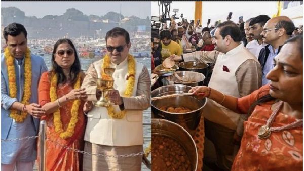 மகா கும்பமேளா நடைபெறும் பிரயாக்ராஜ் நகருக்கு சென்ற அதானி! இஸ்கான் அமைப்புடன் இணைந்து சேவை!