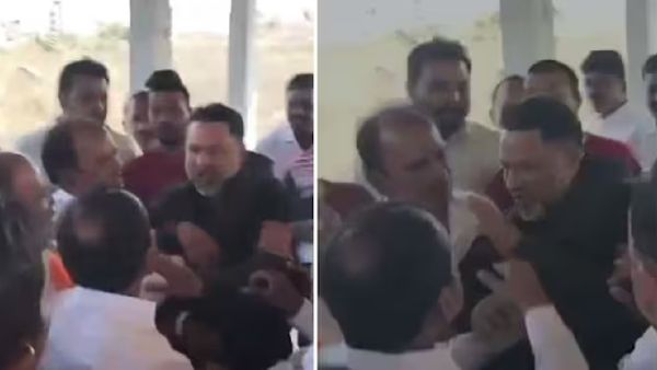 ரியல் எஸ்டேட் அதிபருக்கு ‛பளார்’ விட்ட பாஜக எம்பி.. மக்களை ஏமாற்றி பணம் பறிக்க முயன்றதால் ஆத்திரம்
