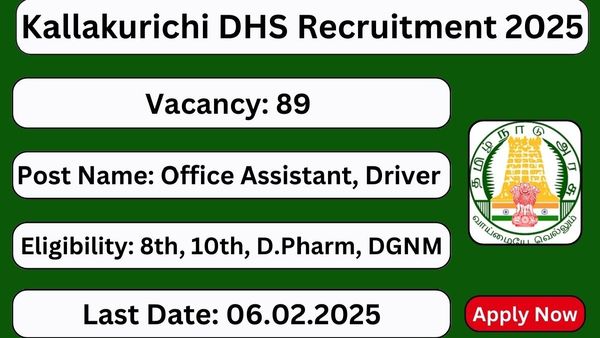 சுகாதாரத்துறையில் வேலை! 89 பணியிடங்கள்! 8ம் வகுப்பு முடித்தவர்கள் விண்ணப்பிக்கலாம்! எக்ஸாம் கிடையாது