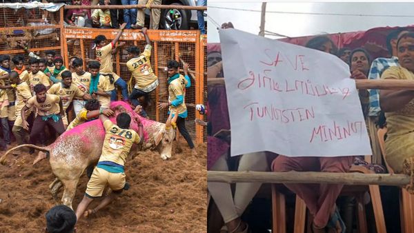 Save அரிட்டாப்பட்டி.. பாலமேடு ஜல்லிக்கட்டு.. பார்வையாளர்கள் மேடையில் டங்ஸ்டன் எதிர்ப்பு போஸ்டர்!