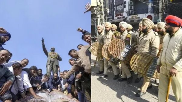 பஞ்சாப்பில் அவமதிக்கப்பட்ட அம்பேத்கார் சிலை! சர்ச்சையில் சிக்கிய ஆம் ஆத்மி! போராடும் பாஜக, காங்கிரஸ்