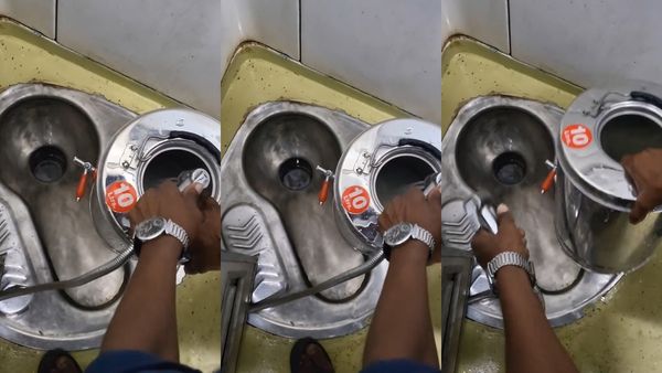 உவ்வே! இங்கே பாருங்க டீ கேனை ரயிலின் டாய்லட் தண்ணீரில் கழுவிய நபர்.. கொந்தளித்த நெட்டிசன்ஸ்