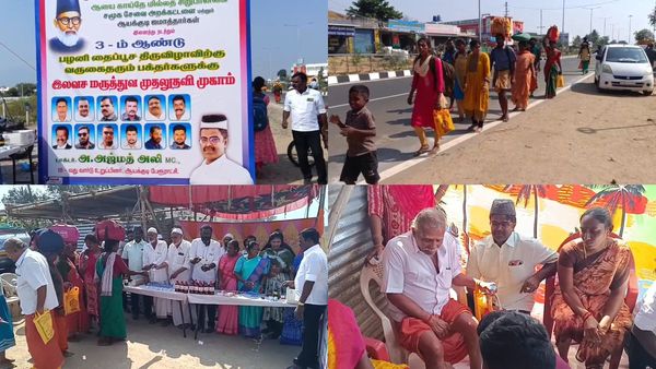 இதுதான் சார் எங்க தமிழ்நாடு.. முருக பக்தர்கள் பாதத்தை மசாஜ் செய்யும் இஸ்லாமியர்கள்! பழனியில் பரவசம்!