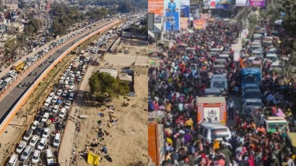 300 கிமீ தூரத்திற்கு வரிசையாக நிற்கும் கார்கள்! உலகின் மிக பெரிய டிராபிக் நெரிசல்! திணறும் கும்பமேளா