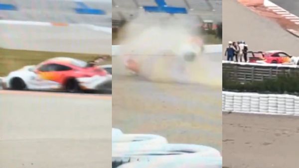 அப்படியே பல்டி அடித்த கார்.. ரேஸின் போது விபத்தில் சிக்கிய அஜித்குமார்! பதைபதைக்க வைக்கும் வீடியோ!