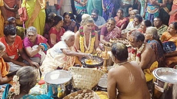 கொதிக்கிற நெய்யில் கையை விட்டு அப்பம் சுட்டு.. வியப்பில் விருதுநகர்.. சிலிர்த்த ஸ்ரீவில்லிப்புத்தூர்