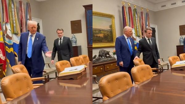 அங்கபோய் உட்காரு.. பிரான்ஸ் அதிபரை அவமதித்த டிரம்ப்! உடையும் அமெரிக்கா - ஐரோப்பா கூட்டணி!