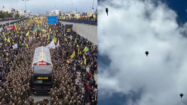 ஹிஸ்புல்லா தலைவர் இறுதி சடங்கில்.. சட்டென பறந்த இஸ்ரேல் போர் விமானங்கள்.. திடீர் பரபரப்பு!