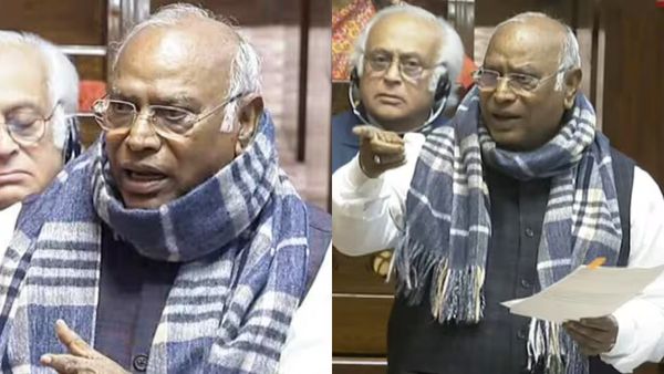 உட்காருயா.. உங்க அப்பாவே என் கூட இருந்தவர் தான்.. பாஜக எம்பியிடம் டென்ஷனான கார்கே.. பரபரத்த ராஜ்யசபா