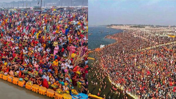 144 ஆண்டுகளுக்கு ஒருமுறை நடைபெறும் மகா கும்பமேளா நிகழ்ச்சி இன்றுடன் நிறைவு.. குவிந்த பக்தர்கள்