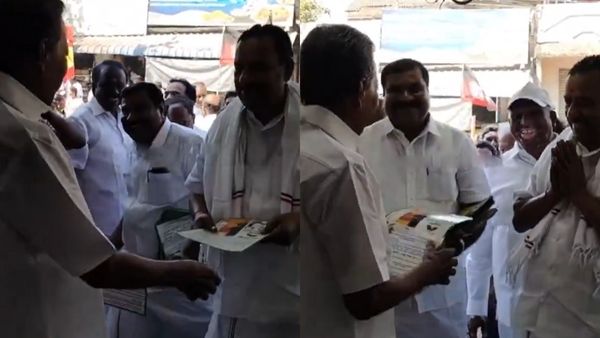 அதிமுகவுக்கு ஆதரவு கொடுங்க.. திமுக கூட்டணி எம்எல்ஏவை திடீரென சந்தித்த ஓஎஸ் மணியன்