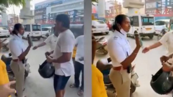 ஹெல்மெட் போடாததுக்கு ரூ.1000.. எதிர்த்து பேசுனதுக்கு ரூ.2000 அபராதம்! டிராபிக் போலீசிடம் வாக்குவாதம்