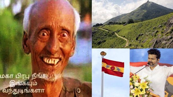 மகாபிரபு நீங்க இங்கயும் வந்துட்டீங்களா.. கோவை வெள்ளியங்கிரியில் பறந்த தவெக கொடி